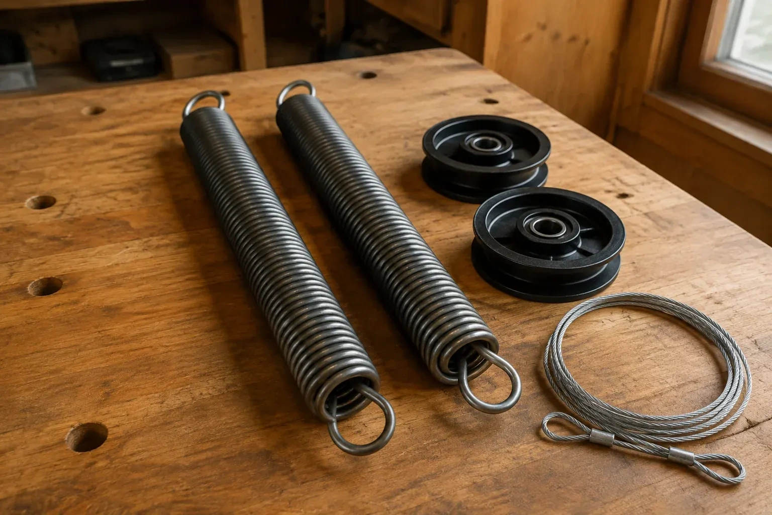 Illustrative garage doors scene — Extension Spring Replacement, Barrie